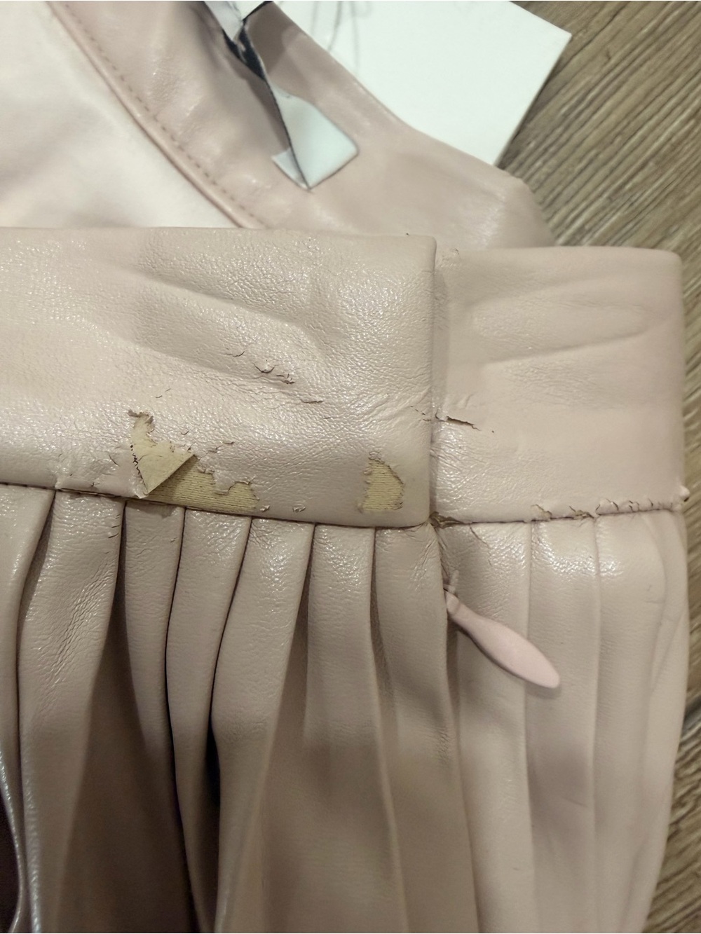 Alexis Blush Pleated Satin Circle Skirt 0555 - Picture 7 of 7